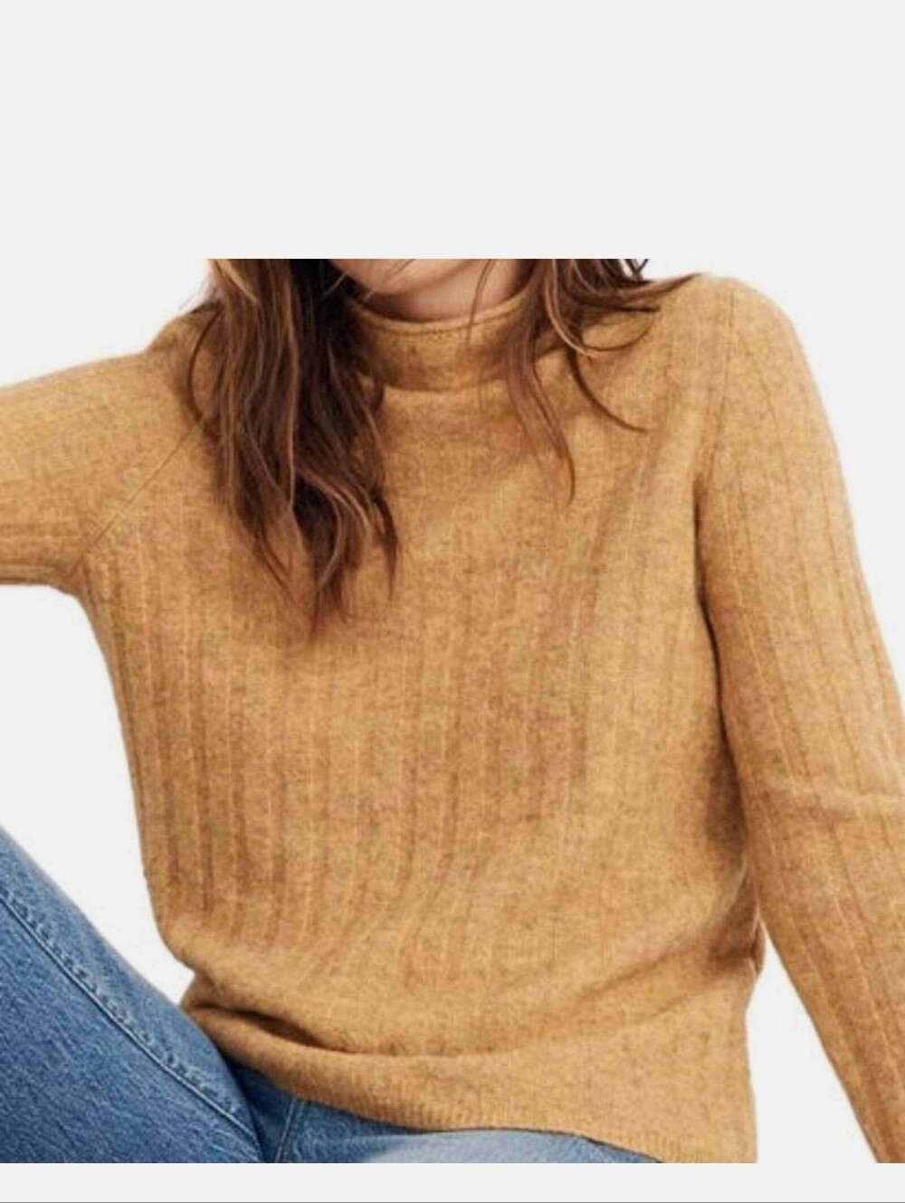 MADEWELL Donegal Evercrest Turtleneck Ribbed Sweater - Medium - Picture 1 of 11